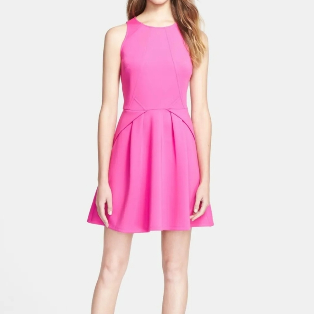 Ted Baker London Hot Pink Scuba Dress